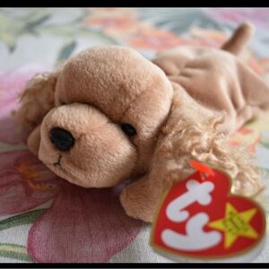 SPUNKY 1997 w/tag errors Beanie Baby Plush Dog